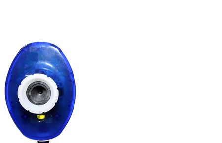 Up Close with a Web Cameraの写真素材