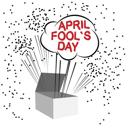 April Fools Day. Vector illustration for greeting card, ad, promotion, poster, flier, blog, article, marketing, signage, emailのイラスト素材