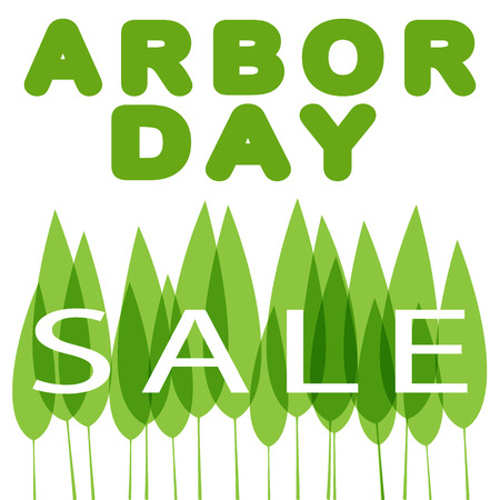 Sale to Arbor Day vector illustration.のイラスト素材