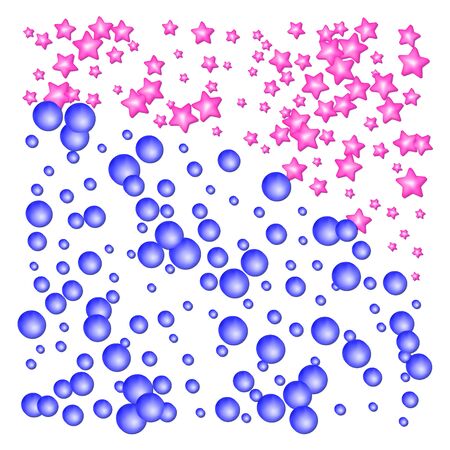 Sprinkle with grains of desserts. Abstract pattern with sprinkles grainy on a white background. Design for holiday designs, party, birthday, invitation, web poster. Vector sweet confettiのイラスト素材