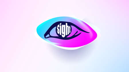 Eye design template. design layout for medical care. Optician creative symbol. Eye icon. Medical, healthcare, shop, ophthalmology diagnostic symbol. Vector illustration.の写真素材