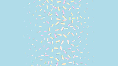 Sprinkle realistic with grains star shaped. Seamless pattern colorful sprinkles grainy of desserts...