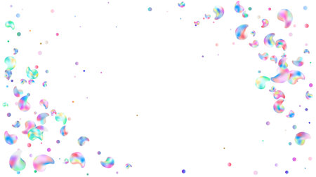 Hologram liquid plastic pattern. Modern graphic gradient amoeba in liquid style. Iridescent Futuristic Blob. Template for trendy design of poster, cover, packaging materials. Vectorのイラスト素材