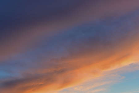 colorful clouds in the skyの写真素材