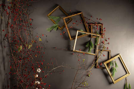 decorations for the Christmas and New Year holidaysの写真素材