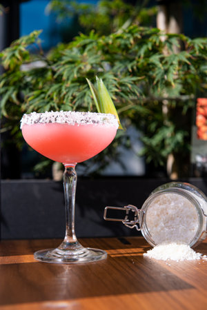 cocktail in a barの写真素材