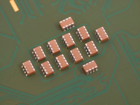 Troop of ceramic capacitorsの写真素材