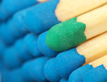 Not enough blue as others の写真素材