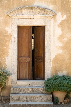 A photo of an old door, Crete isl., Greece