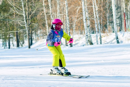 Irkutsk, Russia - February 12, 2017: Slalom competition snowboarのeditorial素材