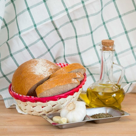 Garlic Bread Ingredientsの写真素材