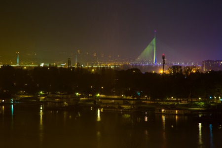 Belgrade by nightの写真素材