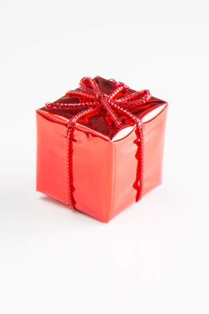 Christmas tree decoration on whiteの写真素材