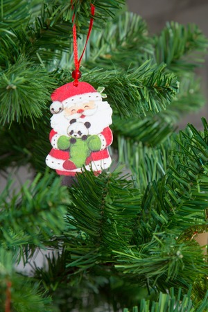 Christmas tree decoration Santaの写真素材