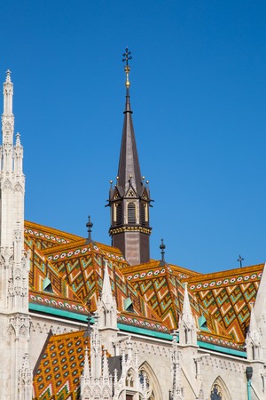 Part of the Matthias Church, Budapestの写真素材