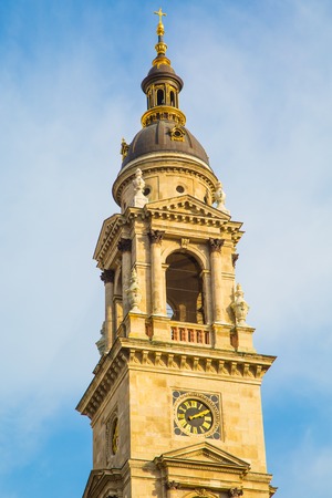 St. Stephen's Basilica in Budapest, Hungary at autumn timeの写真素材