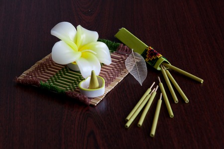 Still-life with aroma sticksの写真素材