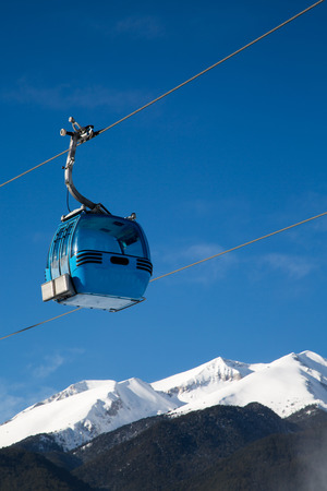 Bansko cable car cabin, Bulgariaの写真素材