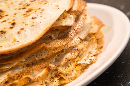 The stack of pancakes russian food