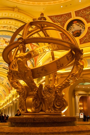 MACAU - JAN 9: The Venetian Macao-Resort-Hotel Macao at day on January 9, 2014 in Macau, China. Macau is one of the world's top gambling destinations.のeditorial素材