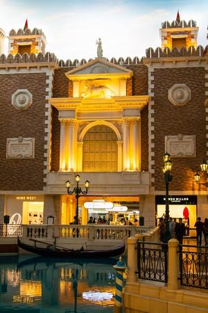 MACAU - JAN 9: The Venetian Macao-Resort-Hotel Macao at day on January 9, 2014 in Macau, China. Macau is one of the world's top gambling destinations.のeditorial素材