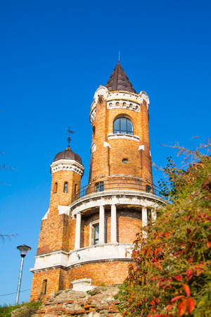 Millennium Tower on Gardos hill  in Zemun, Belgrade, Serbiaの写真素材