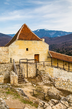 Medieval fortress in Rasnov, Romaniaのeditorial素材