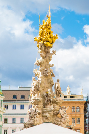 Plague column in Viennaの写真素材