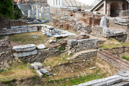 Antique Forum with Odeon in Plovdiv Bulgariaの写真素材