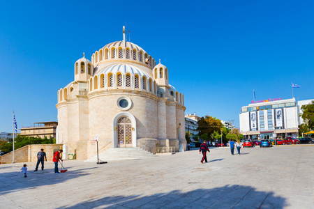 Athens, Greece - October 15, 2016: Church of St. Constantine and Helen in Glyfada, Athensのeditorial素材