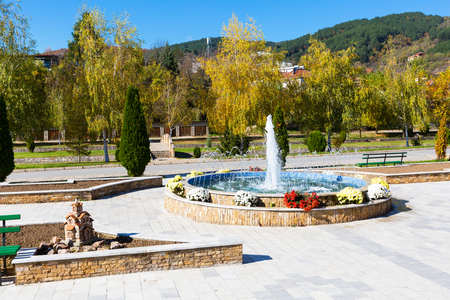 Makedonska Kamenica town in the north-east of Republic of Macedonia in autumnの写真素材