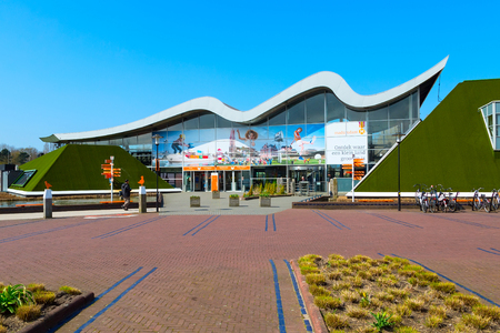 Hague, Netherlands - April 8, 2016: Entrance to Madurodam, Holland miniature park and tourist attraction in Hague, Netherlandsのeditorial素材