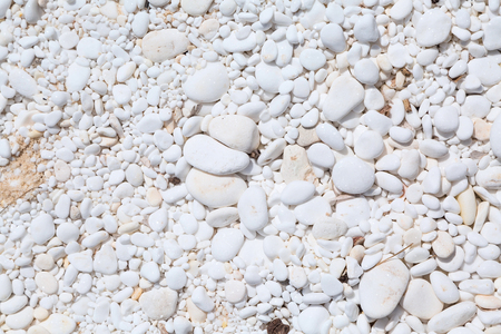 Summer vacation background texture with marble stones in Thassos Island, Greeceの写真素材