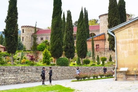 Mtskheta, Georgia - 8 October, 2016: Samtavro Monastery, Living Pillar and the particle of the relics of the two saints is hereのeditorial素材
