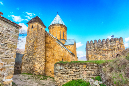 Ananuri church on the Aragvi River in Georgia, Europe.