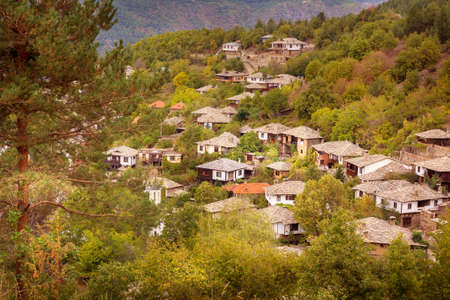 Autumn in Leshten, Rhodope mountains, Bulgariaの写真素材