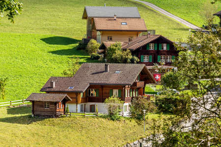 Summer view of Lauterbrunnen, Switzerland