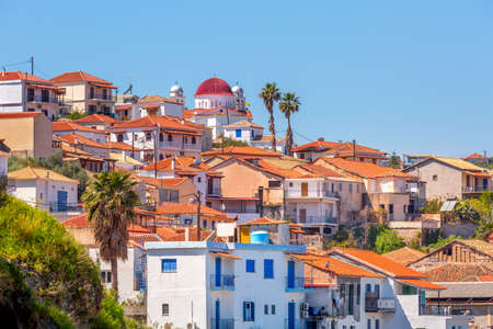 Fishing village of Koroni, Greeceの写真素材