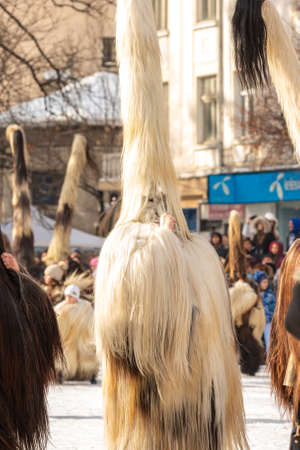 traditional Kuker costume festival in Bulgariaのeditorial素材