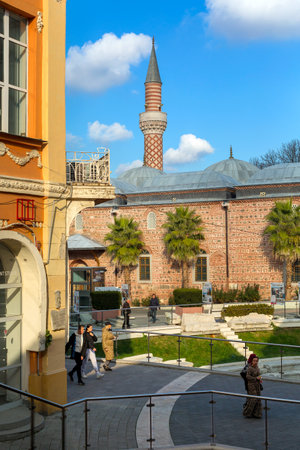 Ruins of Roman stadium in Plovdiv, Bulgariaのeditorial素材