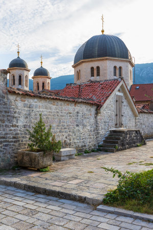 Saint Nicholas Church in Kotor, Montenegro summer view