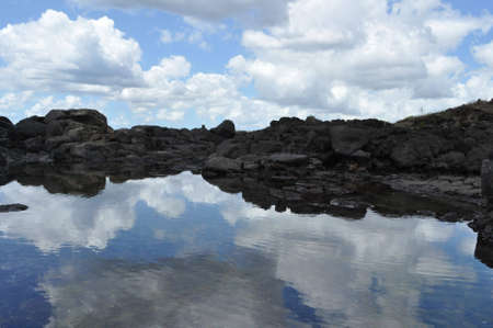  sky and  clouds reflectionsの写真素材