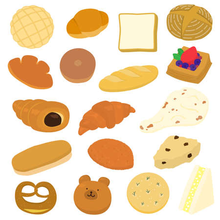 メロンパン のイラスト素材一覧 イメージマート