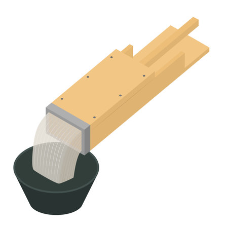 Illustration of poking a lump in the faceのイラスト素材