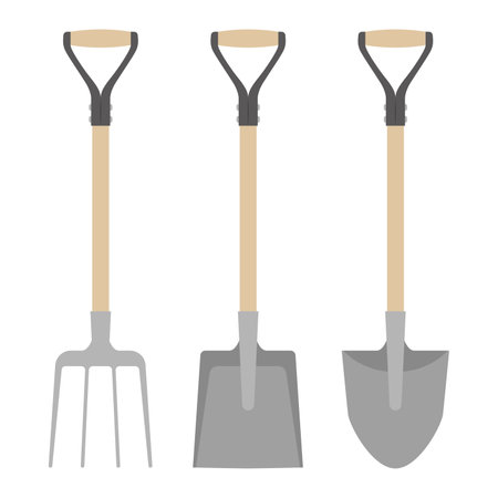 Illustration of a scoop and shovelのイラスト素材