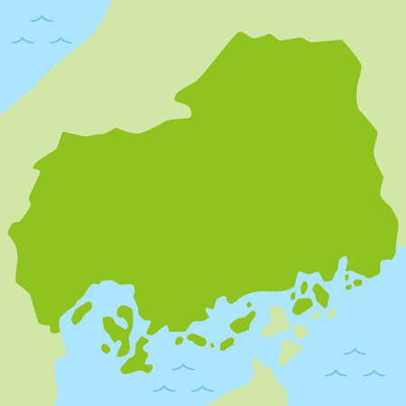 Illustrations of Hiroshima Prefectureのイラスト素材