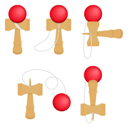 Kendama illustrationのイラスト素材