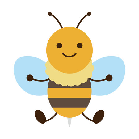 Illustrations of bee charactersのイラスト素材