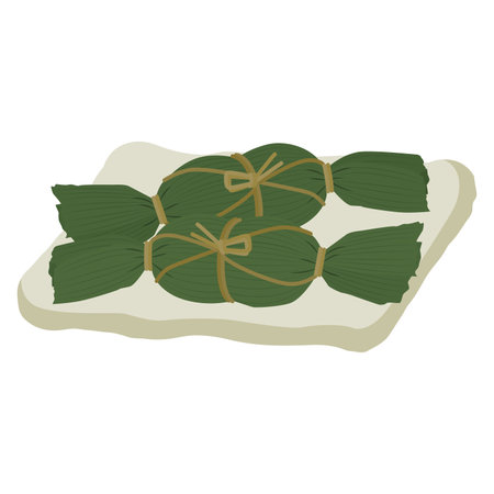 Illustration of bamboo dumplingsのイラスト素材