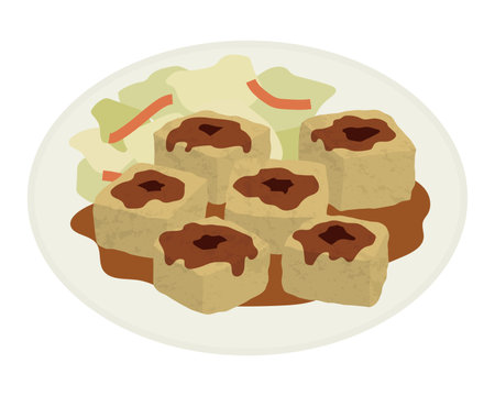 Illustration of stinky tofuのイラスト素材